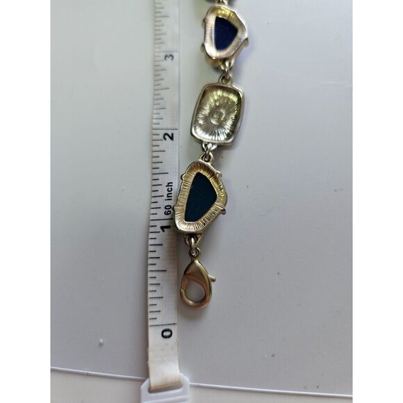 Liz Claiborne silver tone blue bracelet - Picture 6 of 7